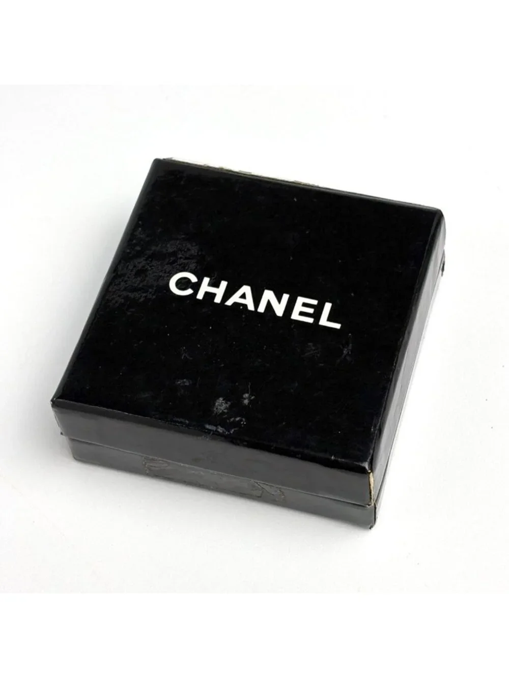 Chanel Coco Earrings Round Rhinestone Gold